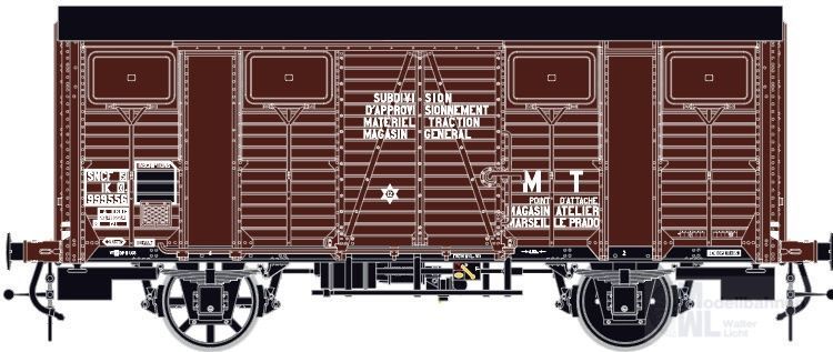 LS Models 31305 - Güterwagen ged. SNCF Ep.IIIb IK 29 OCEM H0/GL