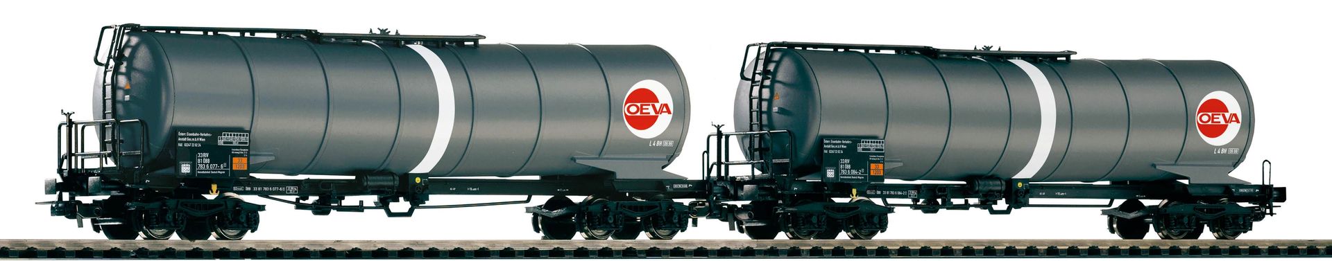 Piko 58228 - Knickkesselwagen Set ÖBB Ep.V OEVA 2.tlg. H0/GL Piko 58228 - Knickkesselwagen Set ÖBB Ep.V OEVA 2.tlg. H0/GL