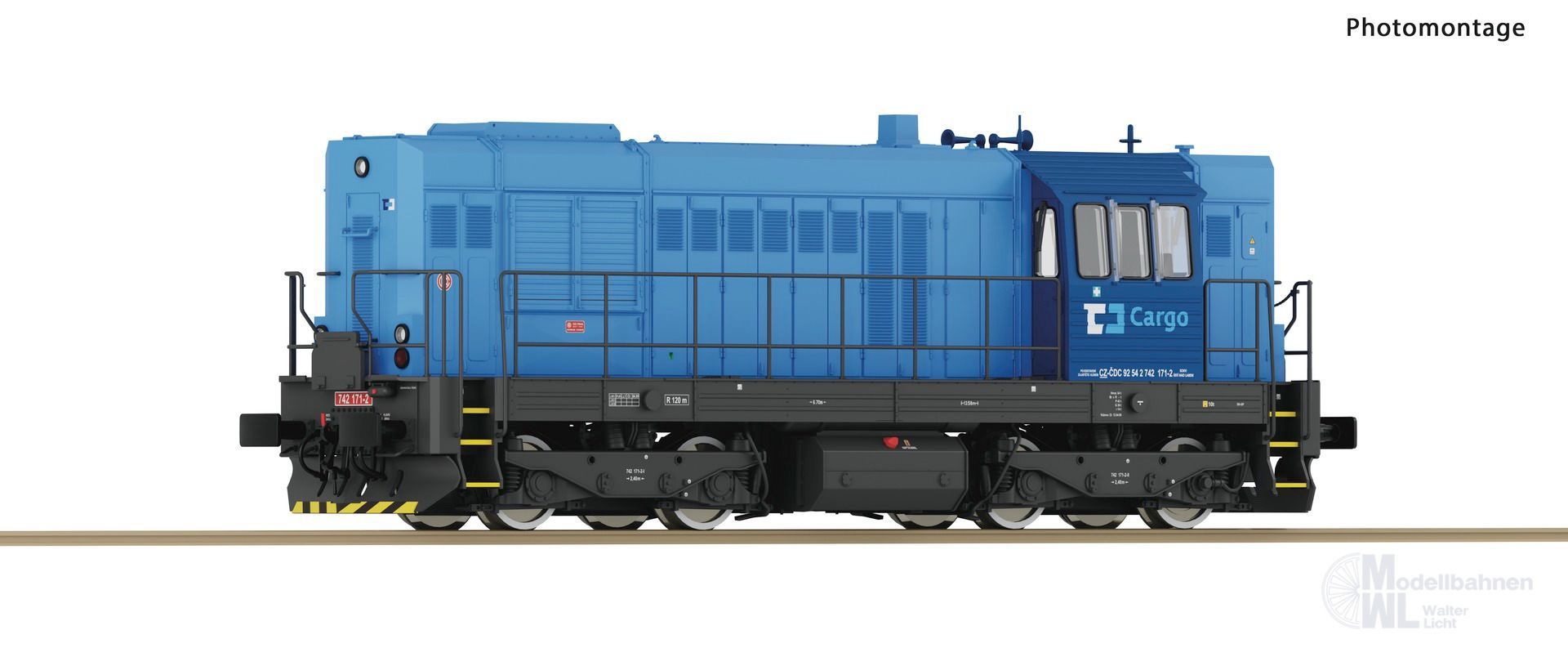 Roco 7310004 - Diesellok Rh 742 CD Cargo Ep.VI H0/GL Sound