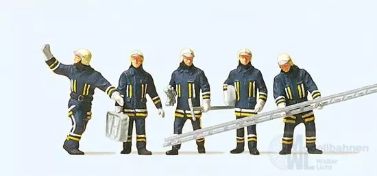 Preiser 10484 - Feuerwehrmänner in moderner Einsatzuniform H0 1:87