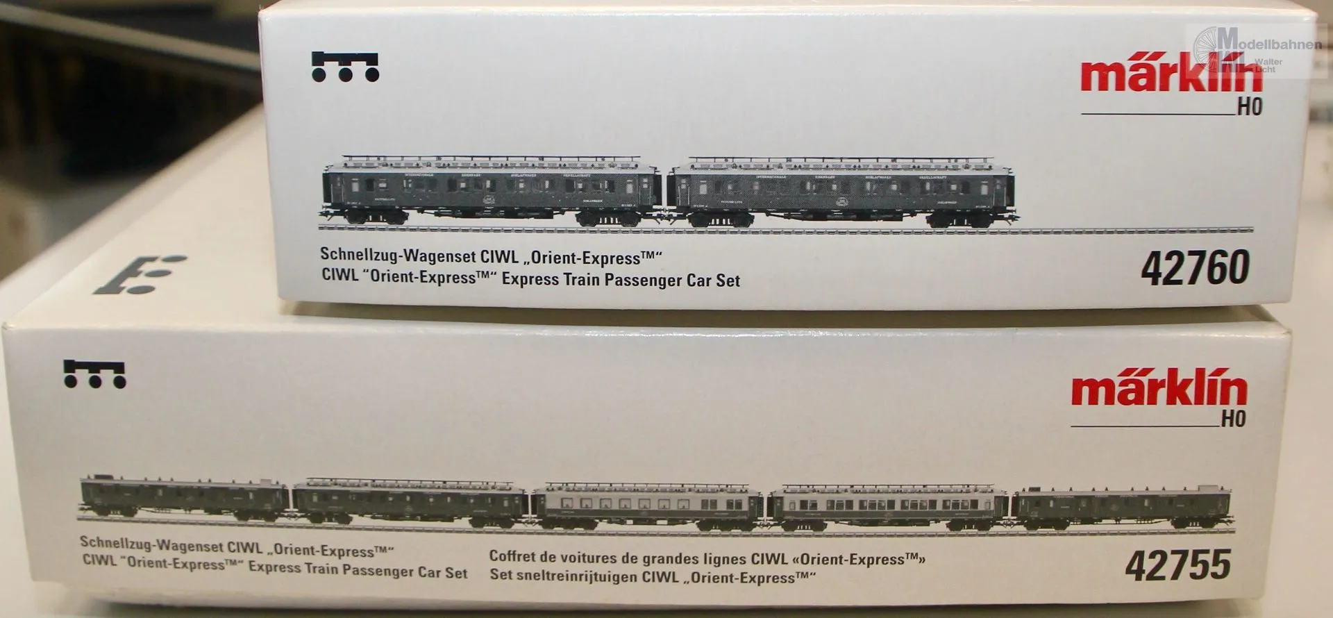 Märklin 42755 - MÄRKLIN - Schnellzugwagen-Set CIWL Ep.I 5.tlg. H0/WS Innenbeleuchtung