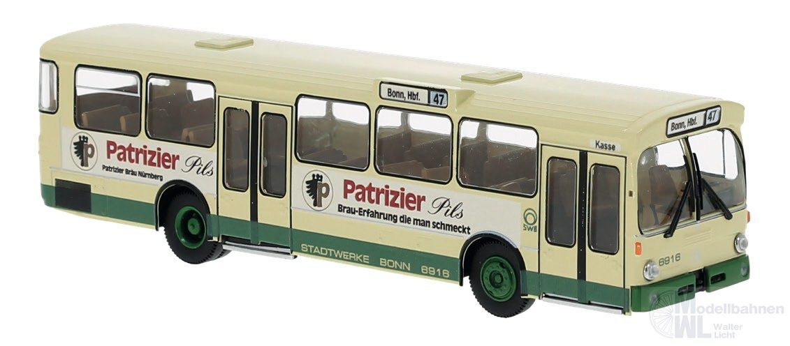 Brekina 50804 - Mercedes-Benz O 305 Patrizier Bonn H0 1:87 Brekina 50804 - Mercedes-Benz O 305 Patrizier Bonn H0 1:87