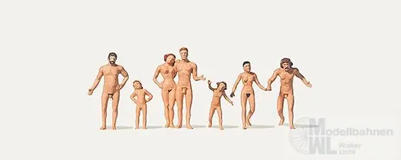Merten Figuren 212533 - Familie am FKK-Strand H0 1:87