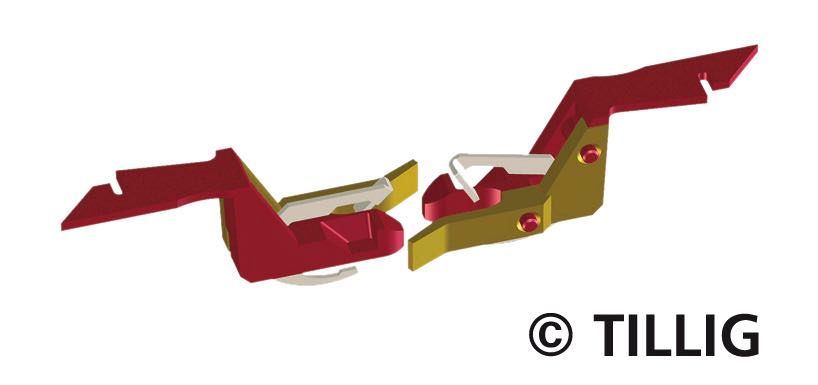 Tillig 08848 - Kupplung Schlitz 50 Stück TT 1:120