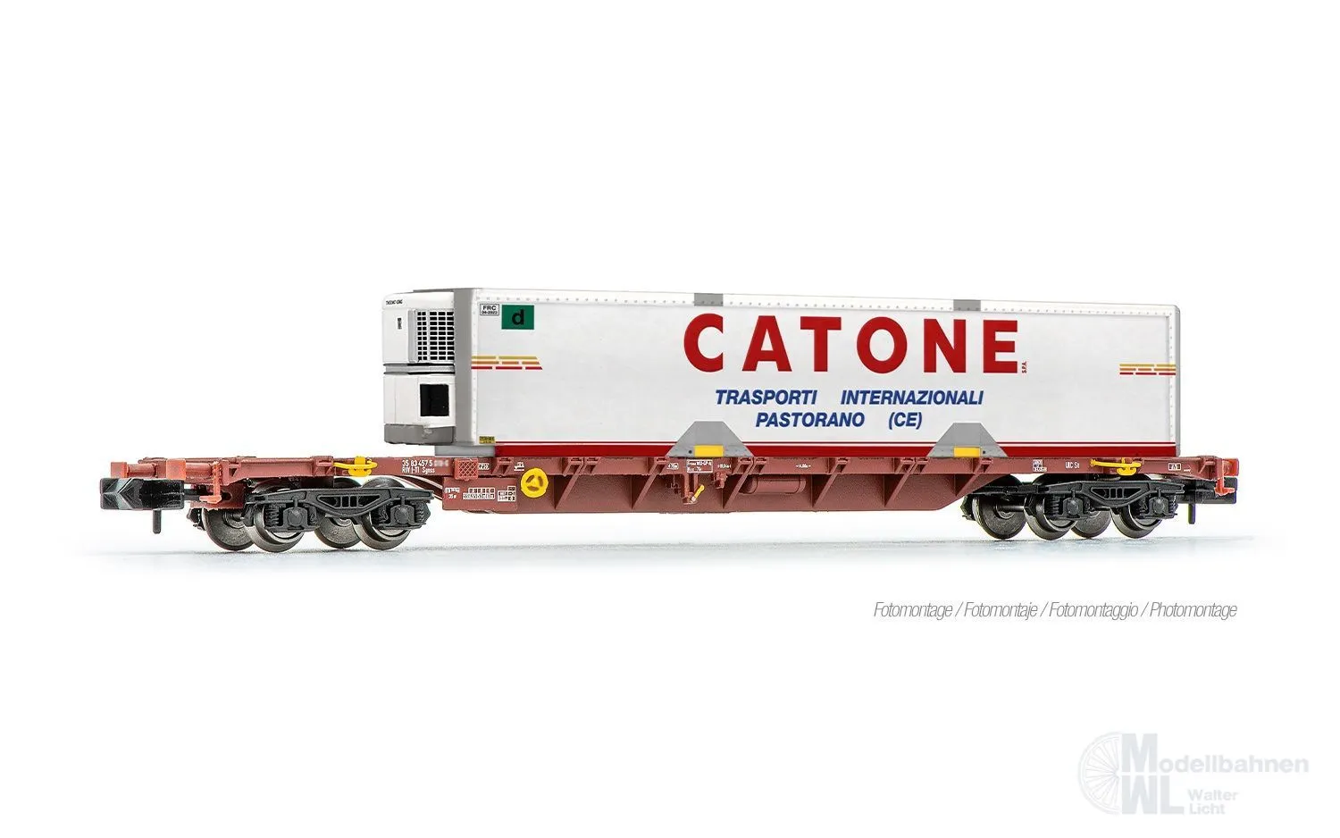 Arnold 6731 - Containertragwagen FS Ep.V/VI Container CATONE N 1:160