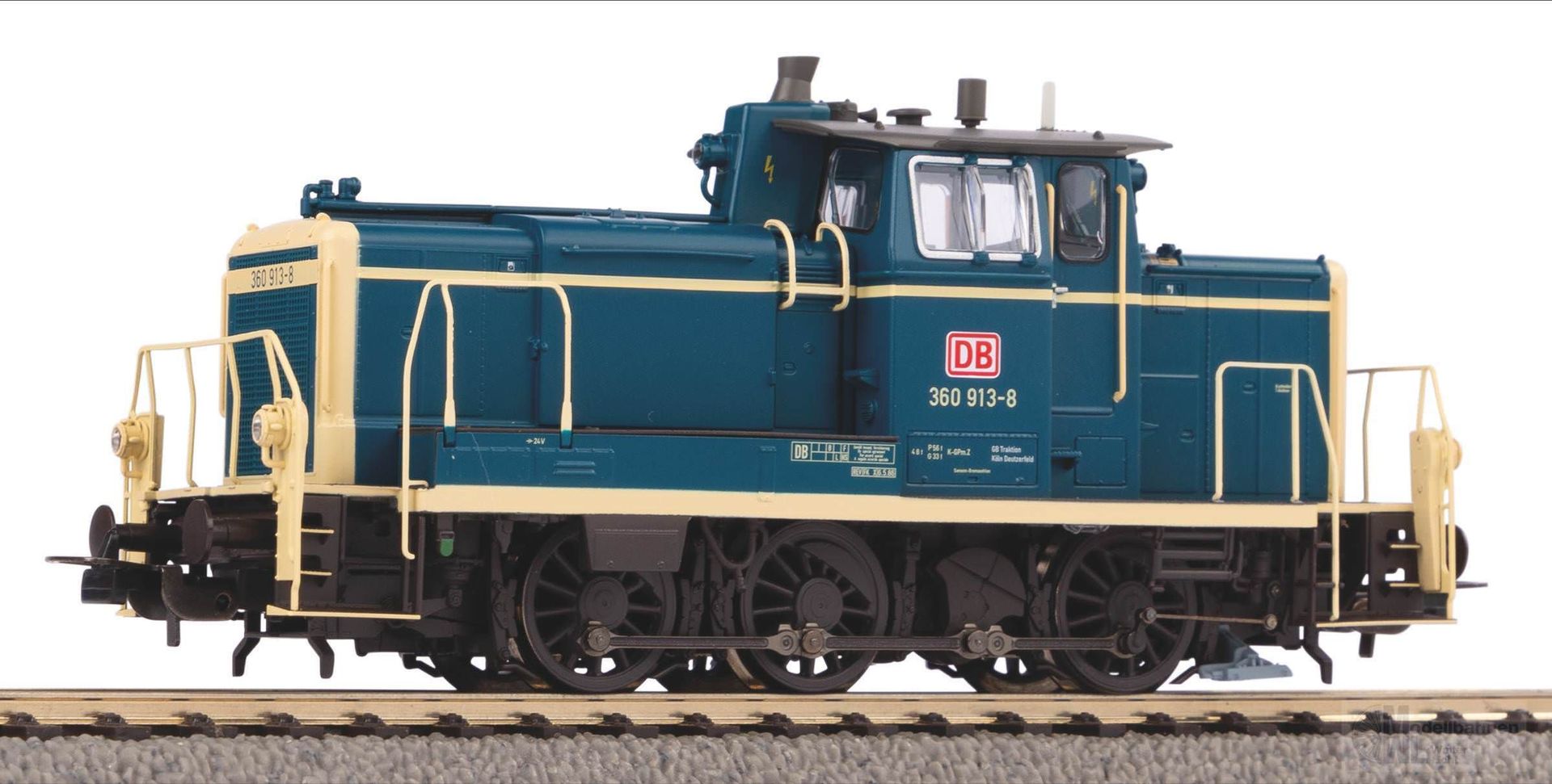 Piko 52834 - Diesellok BR 360 DB AG Ep.V ozeanblau / beige H0/WS Sound