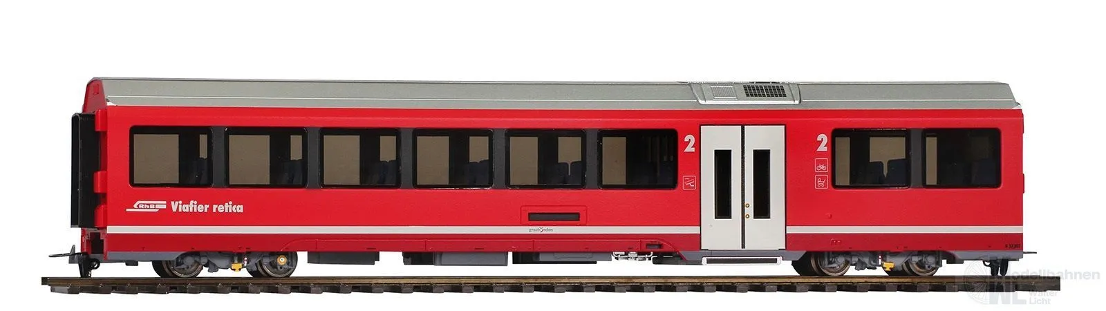 Bemo 3298132 - Albula Gliederzug Mittelwagen RhB Ep.VI B 573 01 H0m