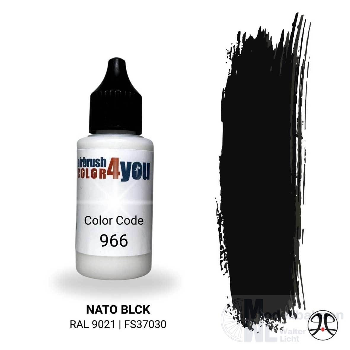 Busch 961000966 - Acrylfarbe NATO-Schwarz RAL9021 30ml