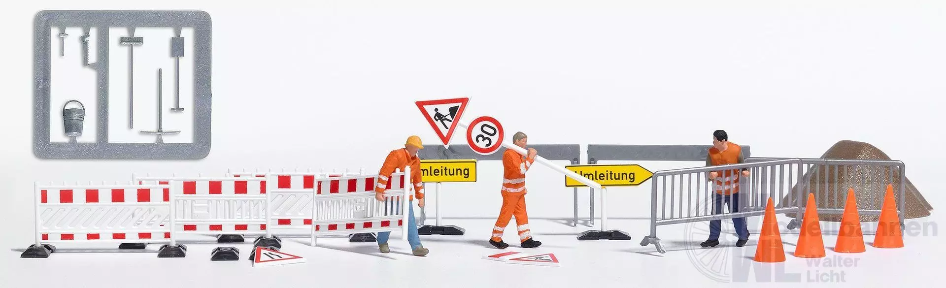 Busch 79900 - A-Set:Absperrungen aufstellen H0 1:87