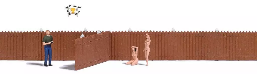 Busch 7812 - A-Set:Drohne mit Figuren H0 1:87