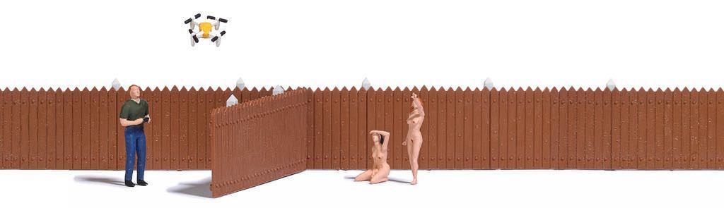 Busch 7812 - A-Set:Drohne mit Figuren H0 1:87