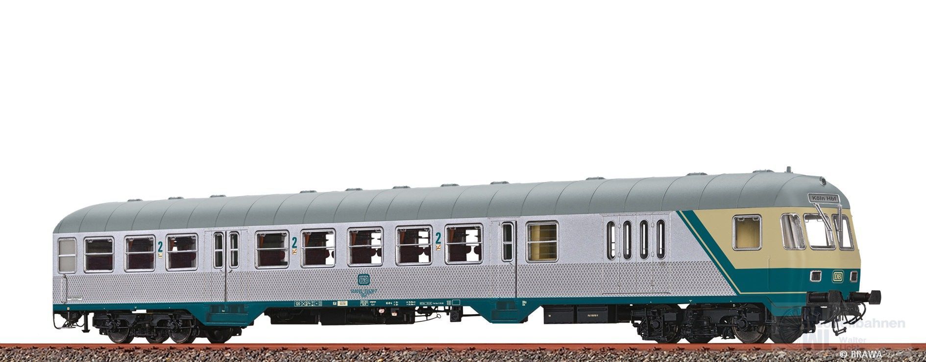 Brawa 46687 - Nahverkehrssteuerwagen DB Ep.V Bdnf 736 H0/WS Beleuchtung