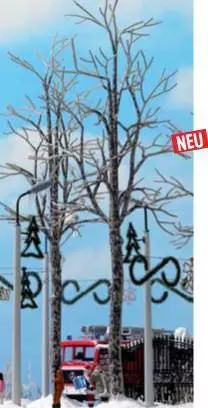 Busch 6158 - Platanen winterlich 4 Stck. H0 1:87