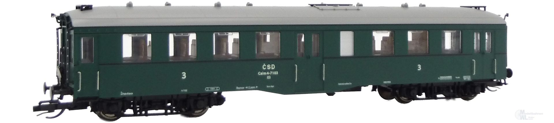 Saxonia Modellbau 120054 - Peronenwagen CSD Ep.III Calm 3.Kl. Altenberg 1.Betr.Nr. TT 1:120