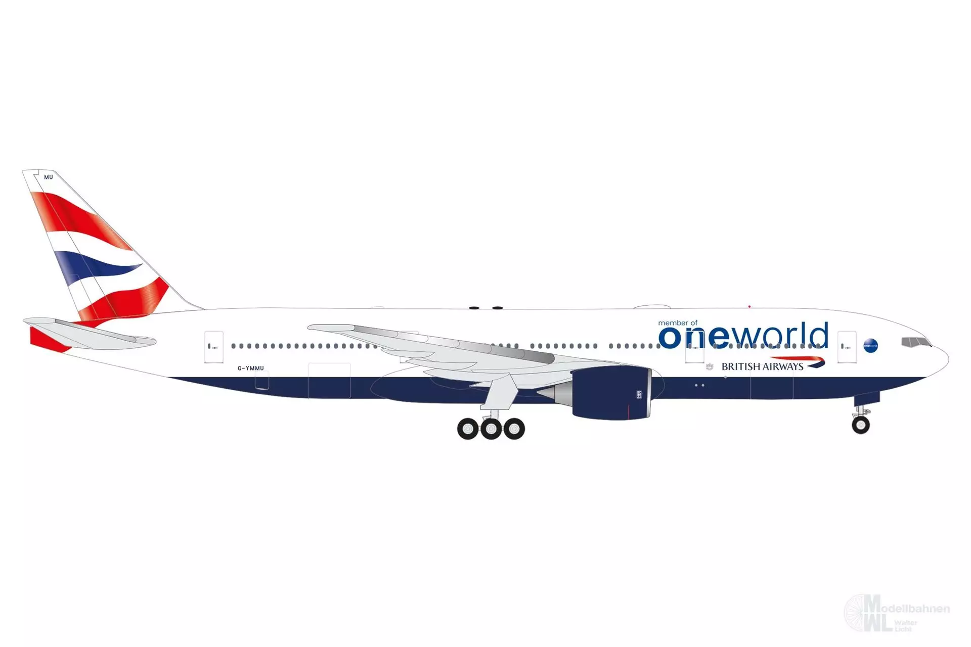 Herpa 539135 - Boeing 777-200 Brit. Airw. oneworld 1:500