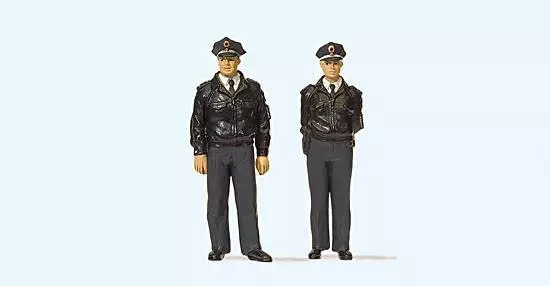 Preiser 65364 - Polizisten stehend blaue Uniform Spur 0