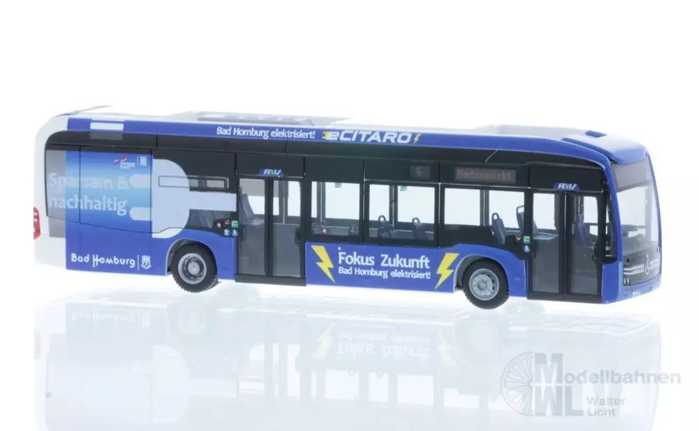 Rietze 75540 - Mercedes-Benz eCitaro Stadtverkehr Bad Homburg H0 1:87