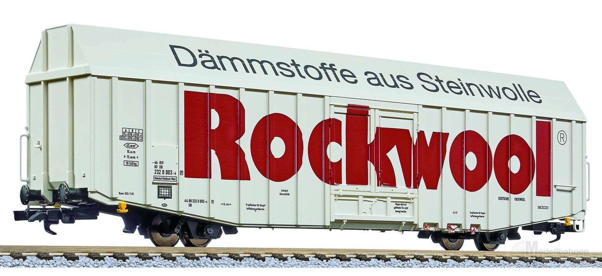 Liliput 235814 - Güterwagen DB Ep.V Hbbks Rockwool (1588m) H0GL Liliput 235814 - Güterwagen DB Ep.V Hbbks Rockwool (1588m) H0GL