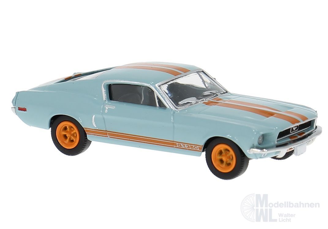 Brekina 19619 - Ford Mustang ´65 hellblau/orange H0 1:87
