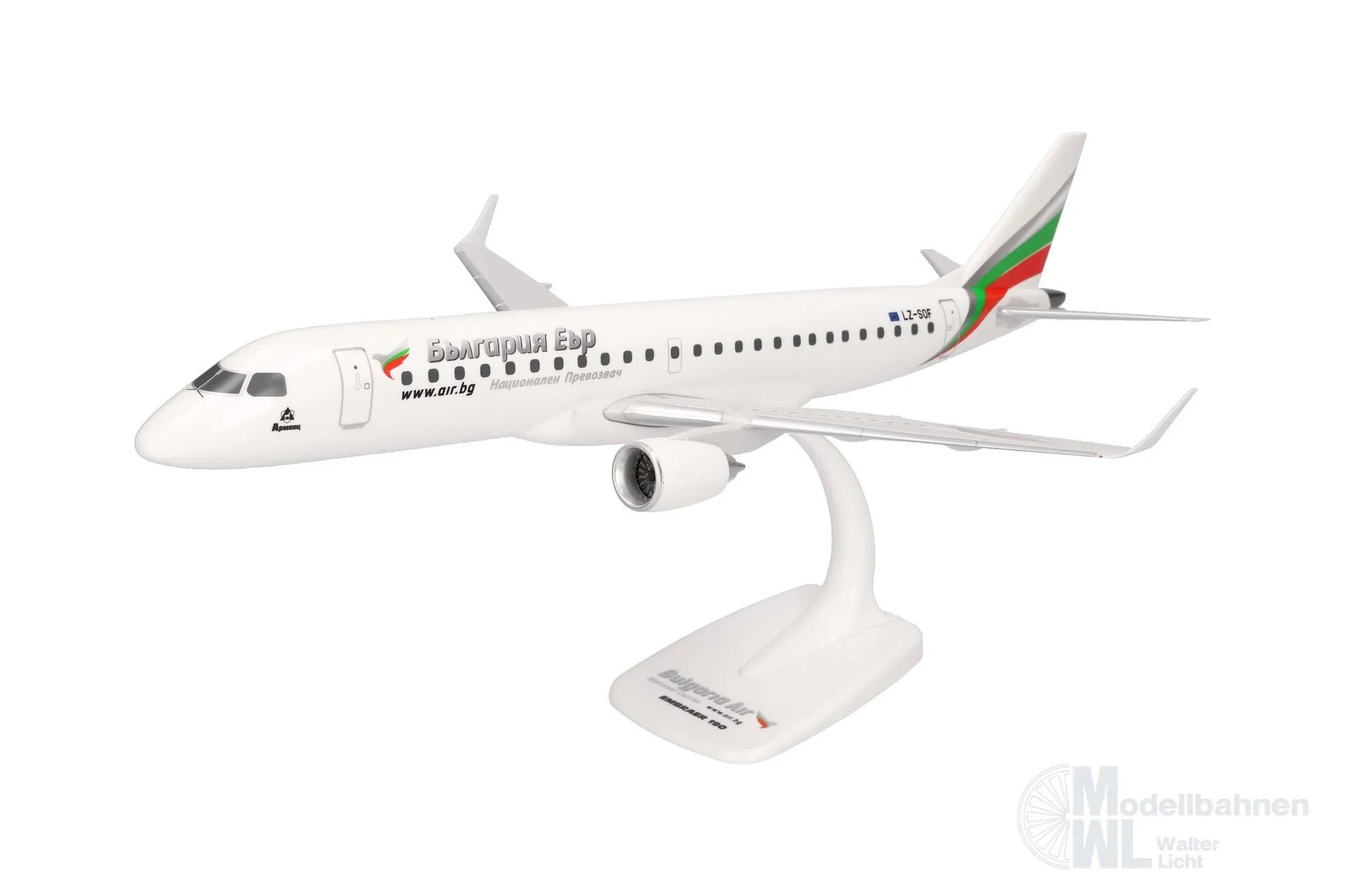 Herpa 609258-001 - Embraer E190 Bulgaria Air 1:100