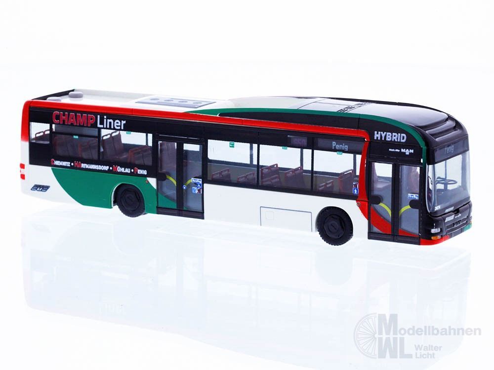 Rietze 67638 - MAN Lion´s City Hybrid Regiobus Mittelsachsen CHAMP Liner H0 1:87