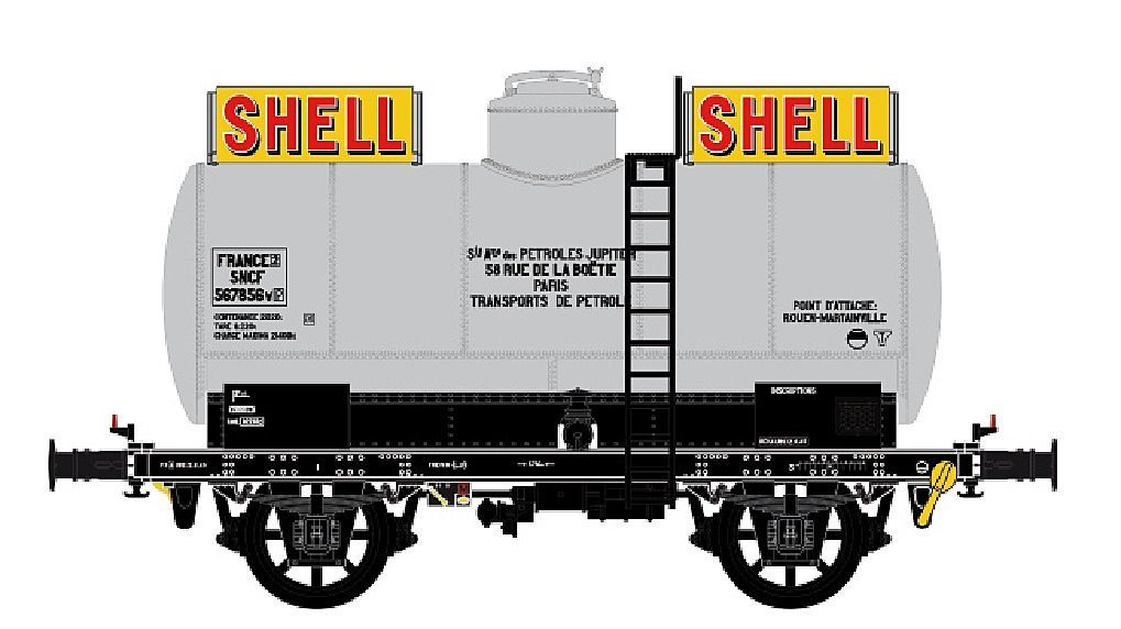 LS Models 30457 - Kesselwagen OCEM SNCF/SHELL Ep.IIIa H0/GL