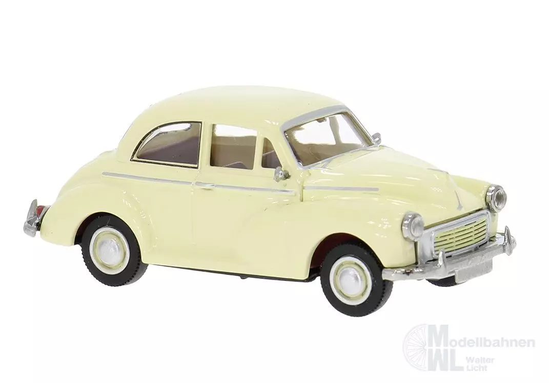 Brekina 15216 - Morris Minor in pastellgelb H0 1:87