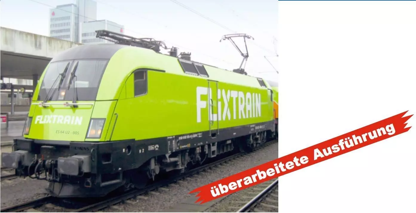 Jägerndorfer Modellbahn 28180 - E-Lok ES64-U2 005 FLIXTRAIN Ep.VI H0/GL