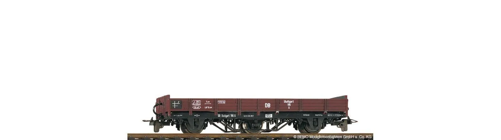 Bemo 2001816 - Niederbordwagen DB Ep.III X 196 H0e