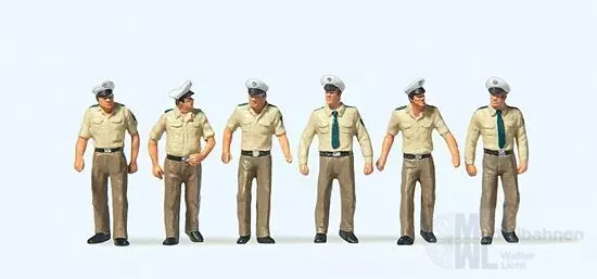 Preiser 10340 - Polizisten in Sommeruniform, H0 1:87