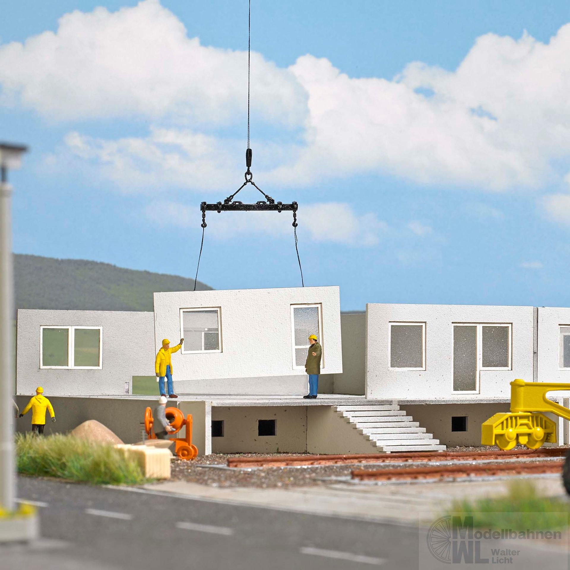 Busch 8890 - Plattenbau im Bau TT 1:120 Busch 8890 - Plattenbau im Bau TT 1:120
