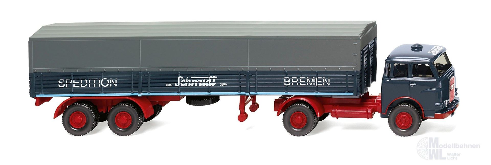 Wiking 051404 - Pritschensattelzug MAN Pausbacke H0 1:87