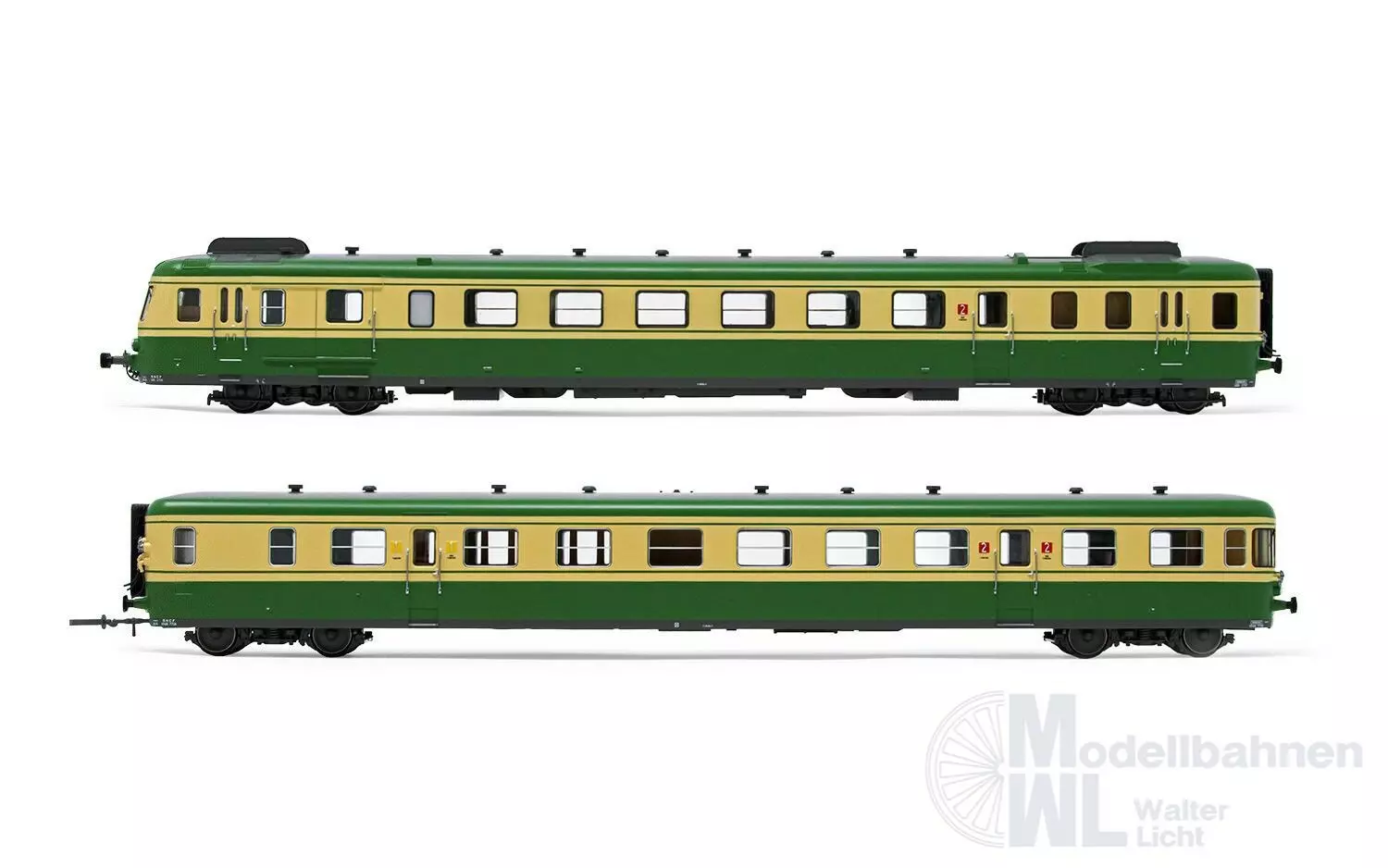 Arnold 2635S - Dieseltriebwagen RGP2 SNCF Ep.IV grün/beige N 1:160 Sound