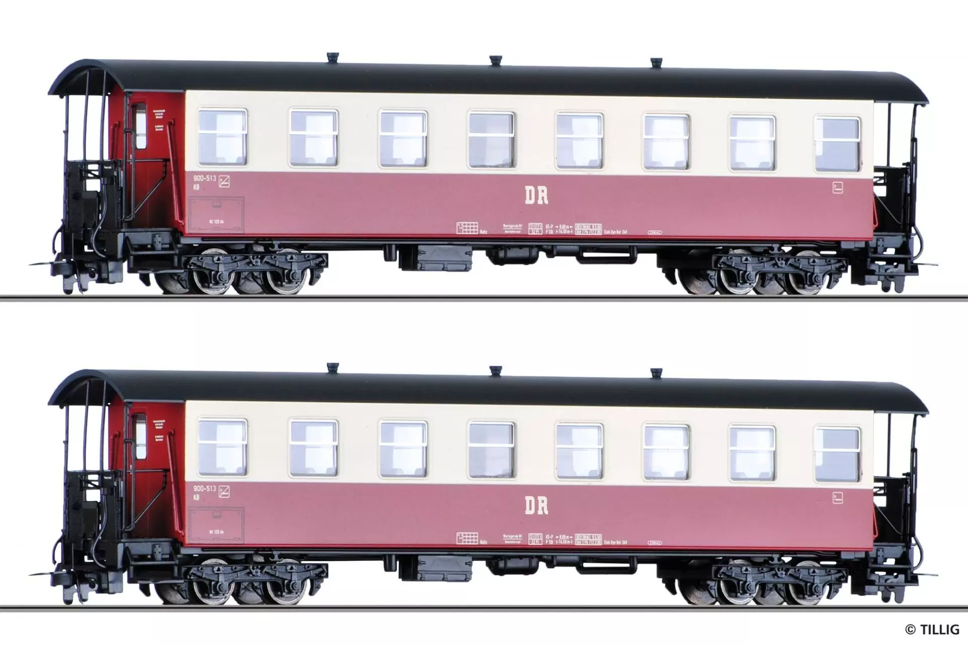 Tillig 13981 - Personenwagen Set DR Ep.IV KB4ip Ep.IV H0m