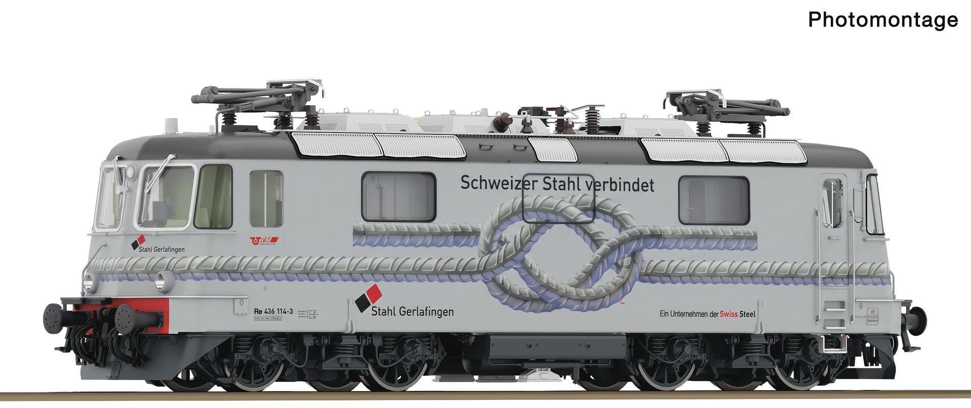 Roco 7510214 - E-Lok Re 436 114 RM Ep.V Stahl Gerlafingen H0/GL SOUND