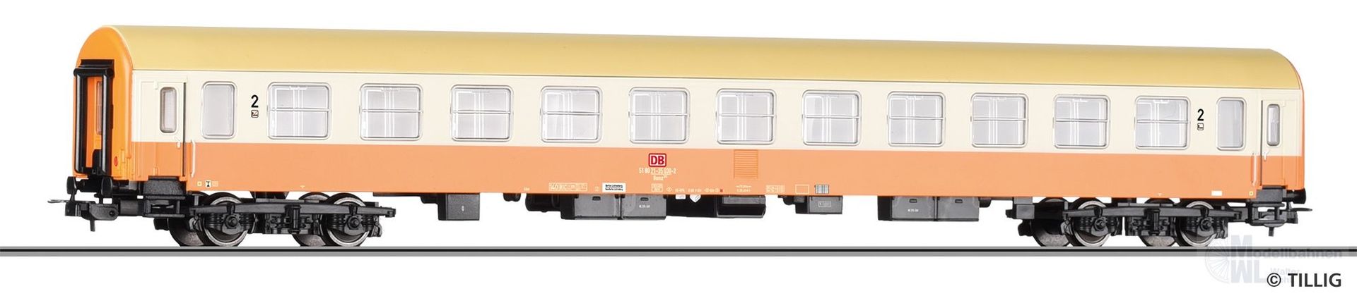 Tillig 75016 - Personenwagen DB Ep.V 2.Kl. Bomz Bauzart Halberstadt H0/GL