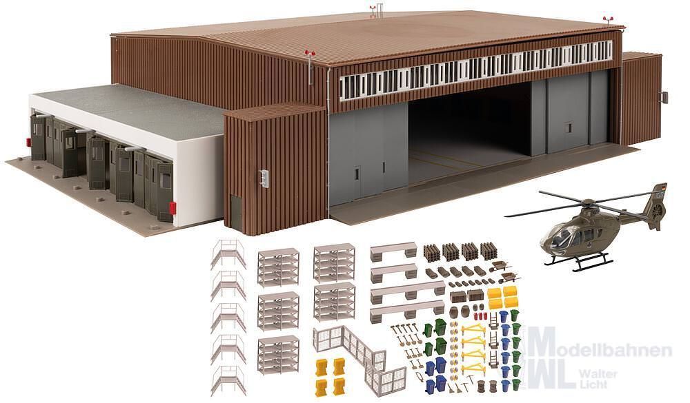 Faller 144111 - Hangar mit Hubschrauber H0 1:87