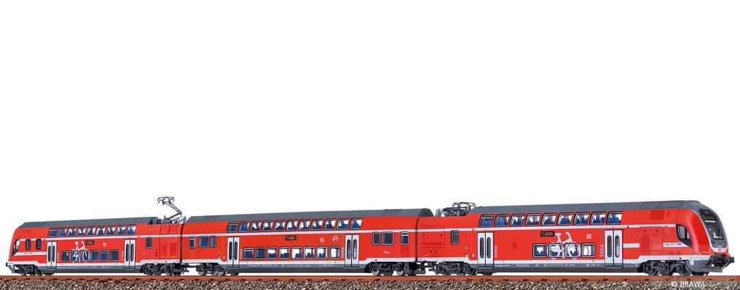 Brawa 64539 - TWINDEXX VARIO® Triebzug DB Ep.VI 3.tlg. Stralsund Hbf N 1:160