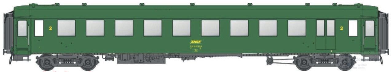 LS Models MW40959 - Personenwagen SNCF Ep.IVa OCEM B10 2.Kl. H0/GL