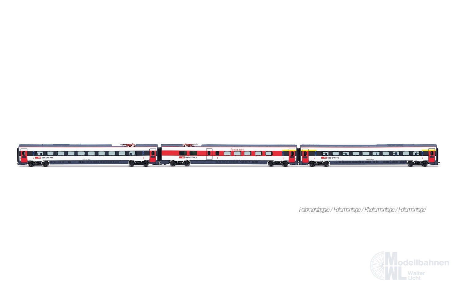 Lima 4690 - Ergänzungswagen Set ETR 610 SBB Ep.VI 3.tlg. H0/GL