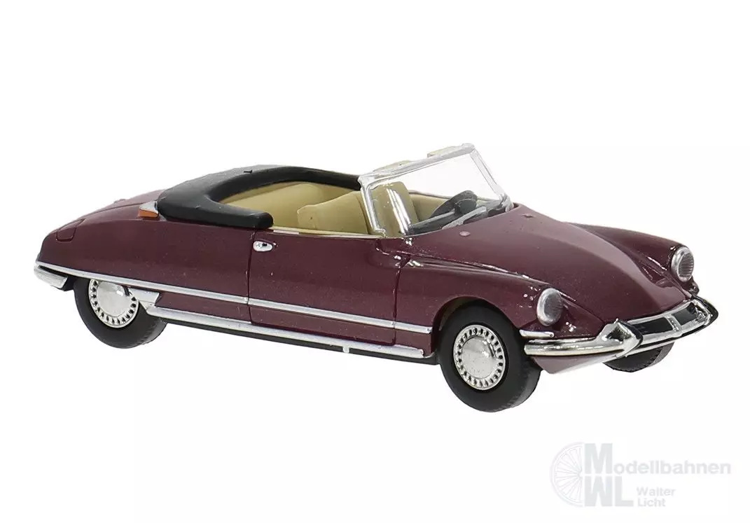 Brekina 14237 - Citroen DS Cabrio Chapron offen in rot met. (F) H0 1:87