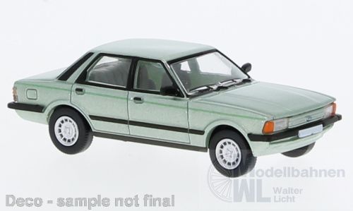 PCX-Models 870698 - Ford Taunus (TC3) metallic-hellgrün1979 H0 1:87