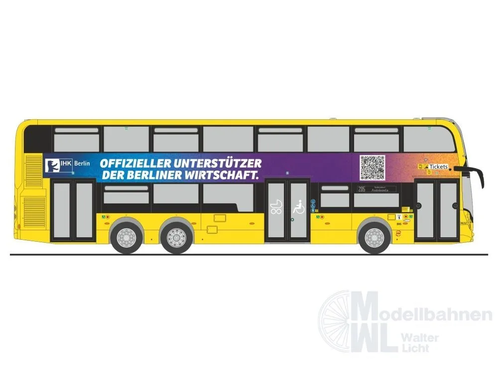 Rietze 78036 - Alexander Dennis Enviro500 BVG-IHK Berlin H0 1:87
