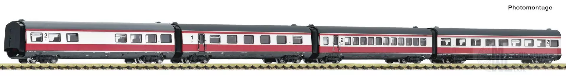 Fleischmann 7760011 - Ergänzungswagen Set VT 601 DR Ep.IV 4.tlg. Max Liebermann N 1:160