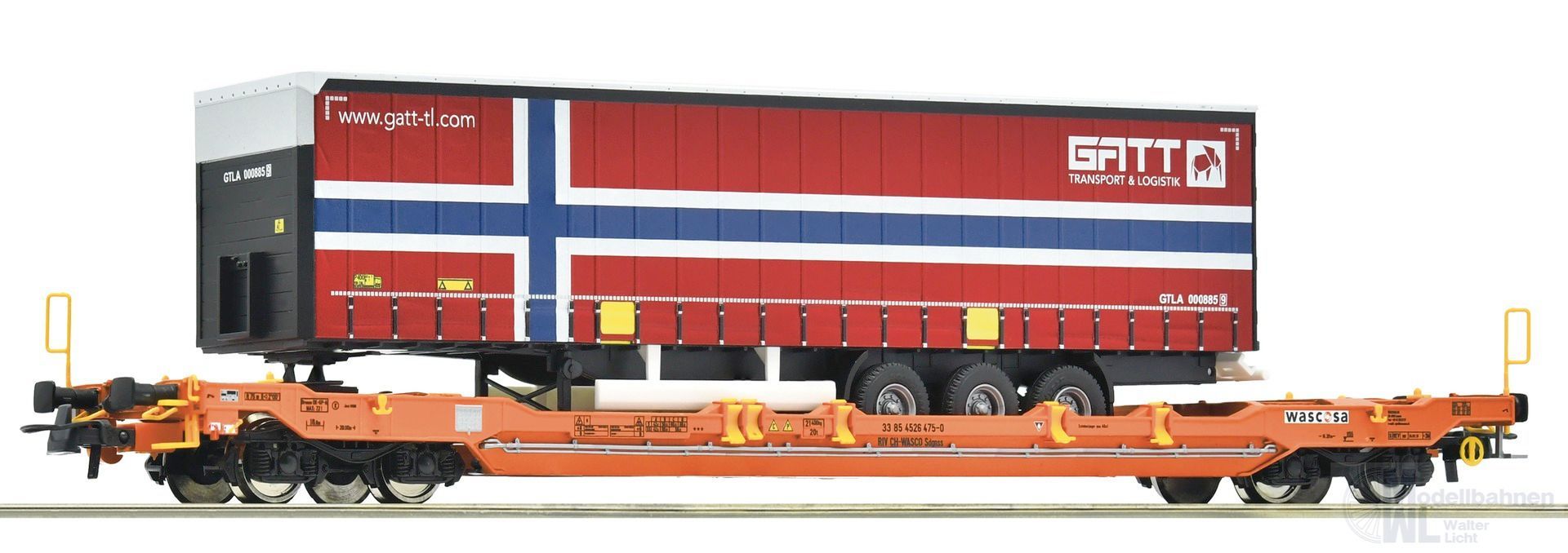Roco 6600108 - Taschenwagen Wascosa Ep.VI H0/GL Roco 6600108 - Taschenwagen Wascosa Ep.VI H0/GL