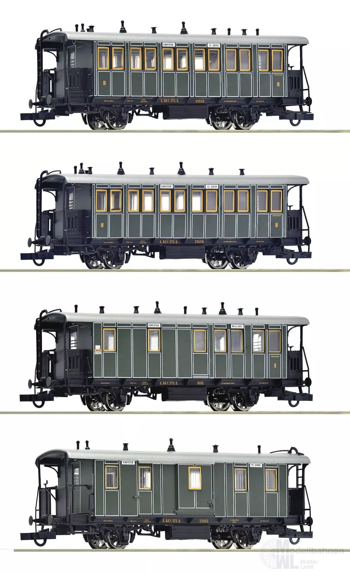 Roco 6200197 - Lokalbahn K.Bay.Sts.B. Ep.I 4.tlg. H0/GL