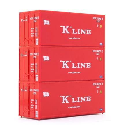 Piko 56220 - Container 3er-Set 20' K-Line H0 1:87