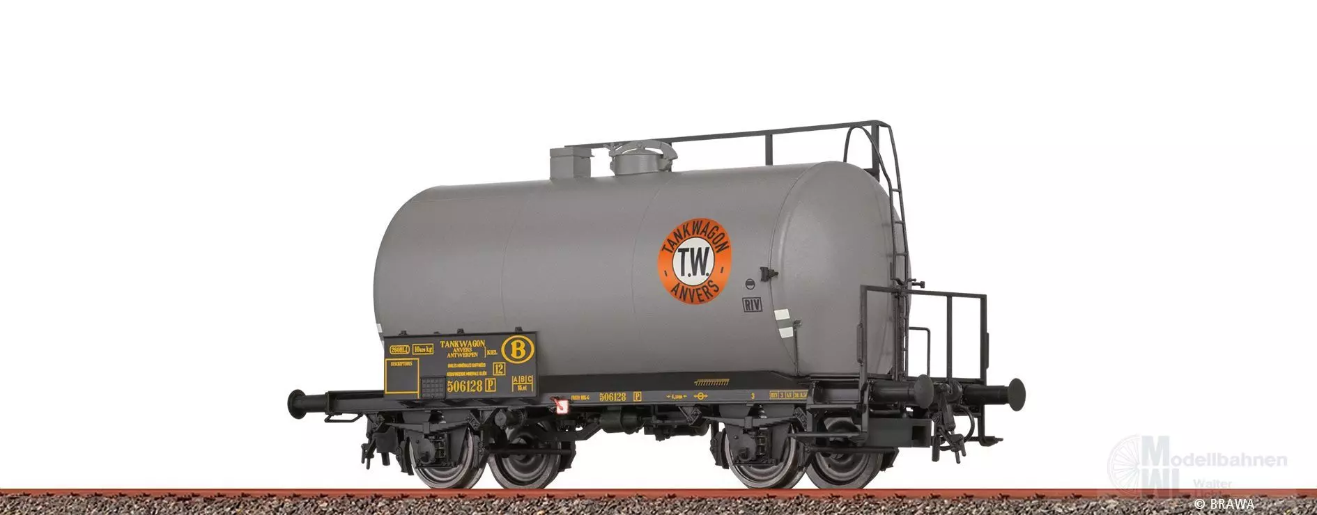 Brawa 51162 - Kesselwagen SNCB Ep.III Tankwagon Anvers H0/GL