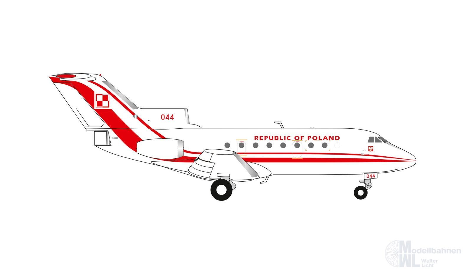 Herpa 574235 - Yakovlev Yak-40 Republic of Poland 1:200