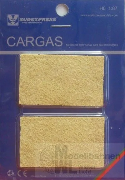 Sudexpress SUD3101 - Zubehör Ladegut Sand Cargas para vagões Us - Areia H0 1:87